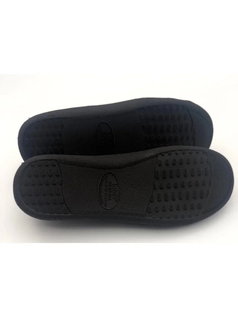 Foamtreads Women’s Black Moccasin House Slippers Size US 9.5-10.5 New